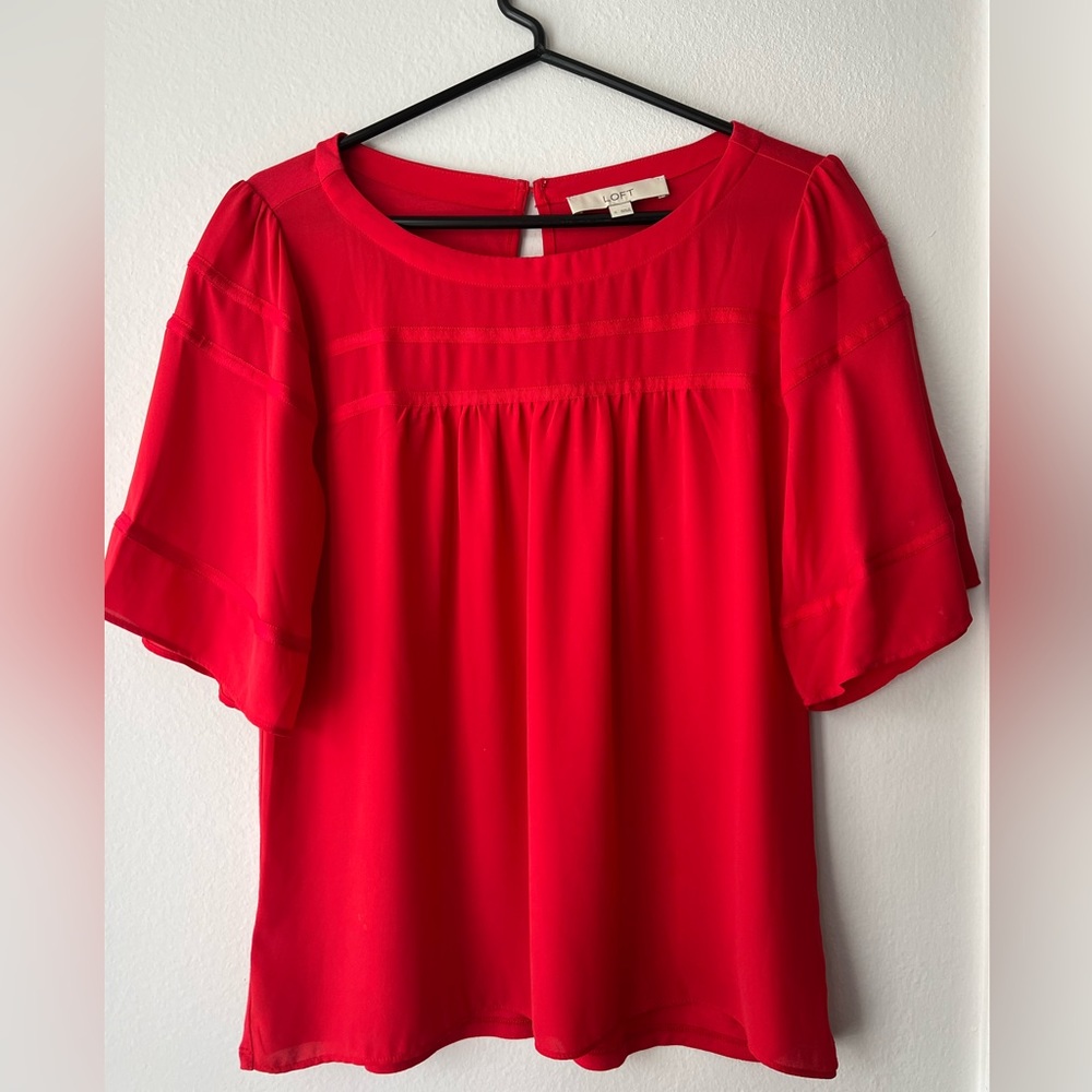 Red Loft Blouse